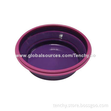 Silicone Collapsible Salad Bowl with OEM/ODM Orders Welcomed